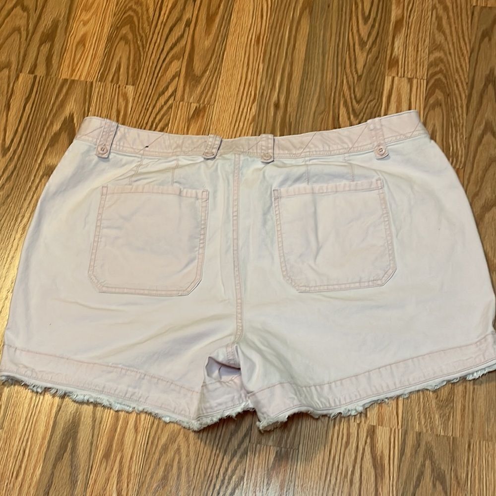 Lane Bryant Coquette Y2K  Pink Embroidered Stretchy Shorts, comfort waist, 20 - Picture 7 of 8